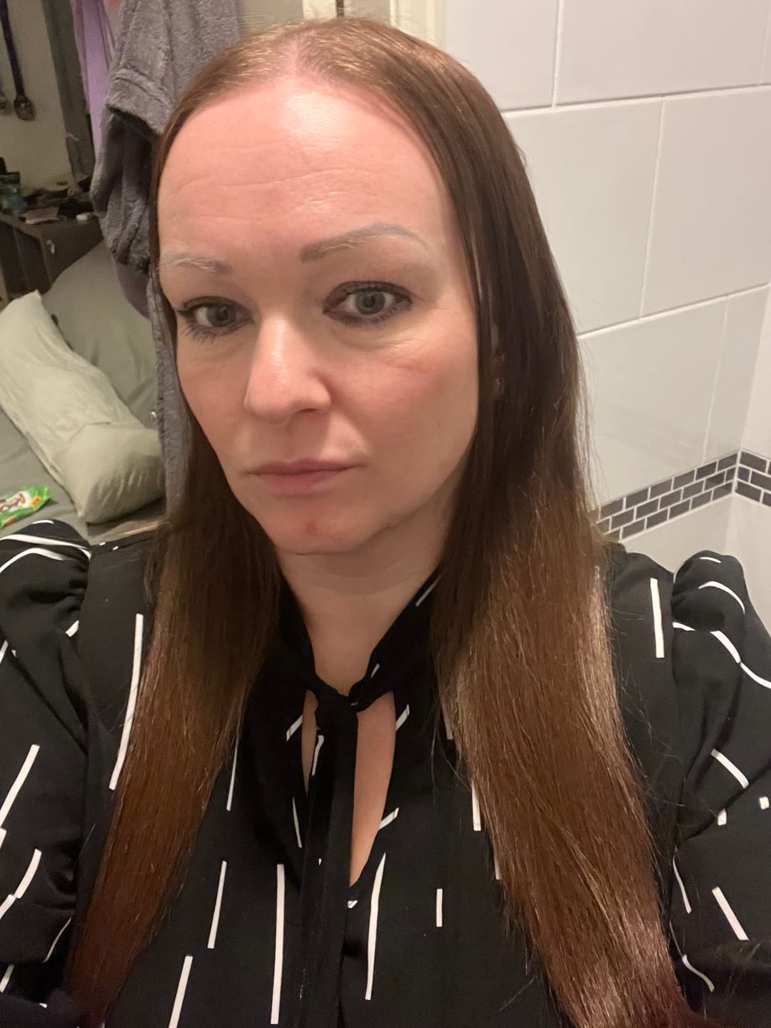 Customer photo review of Signature Syn Halo Hair Extensions Single Pack