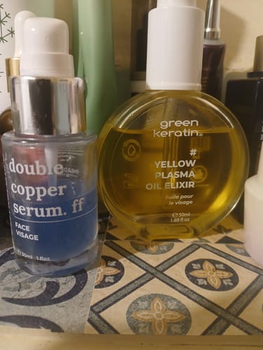 Customer photo review of DOUBLE COPPER Sérum pour le visage