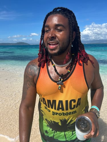 Customer photo review of Moissanite Cuban Link Chain 14K Gold (ALL SIZES)