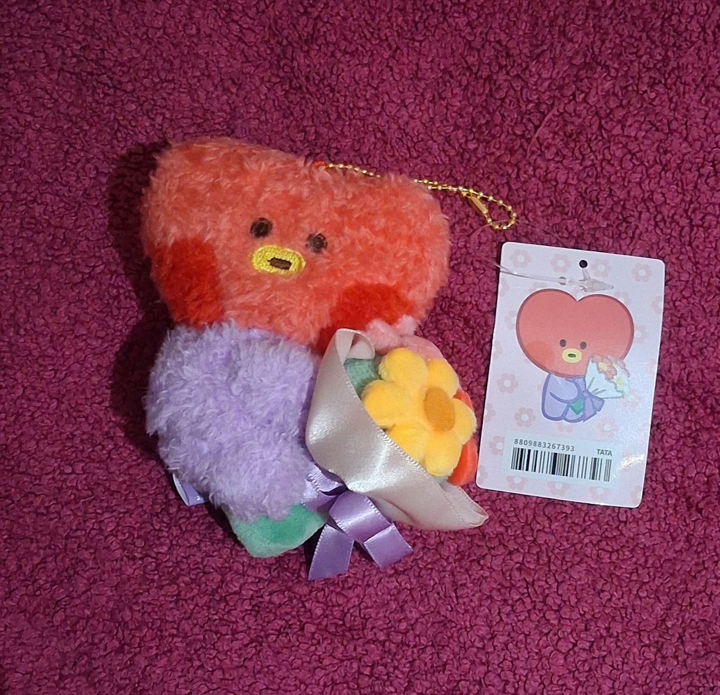 Customer photo review of BT21 - BOUQUET MININI PLUSH KEYRING