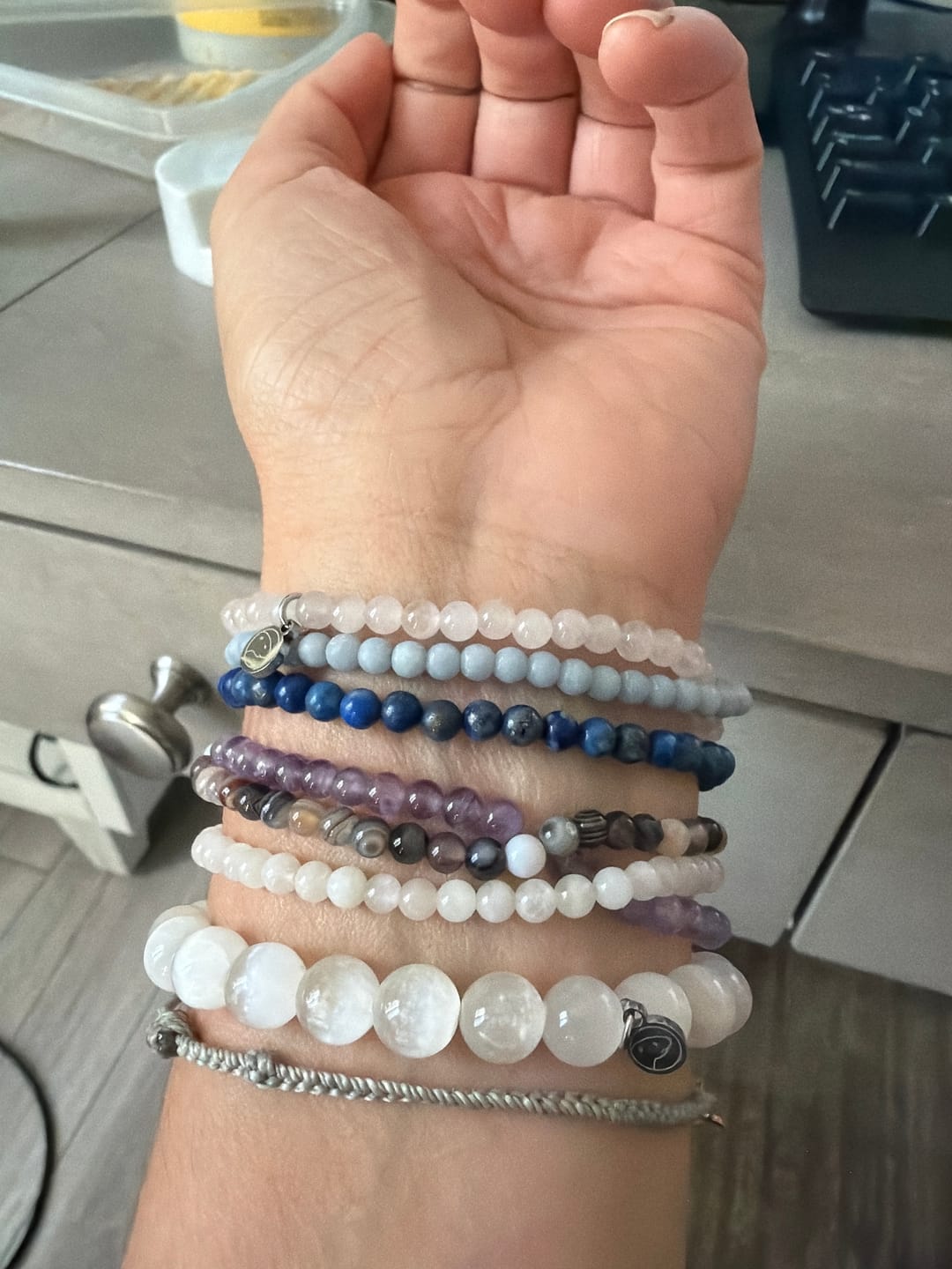 Customer photo review of Lapis Lazuli Bracelet Mini