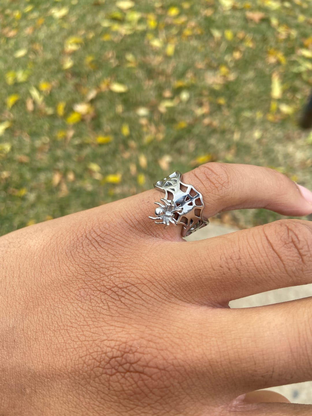 Customer photo review of SPIDER WEB RING