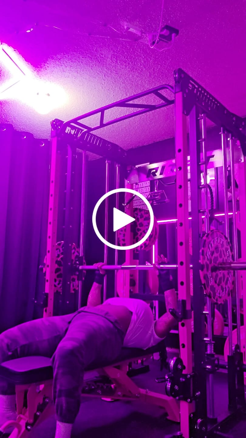 Customer video review of RitFit Pink leopard print bumper plates Olympic 2-Inch Rubber