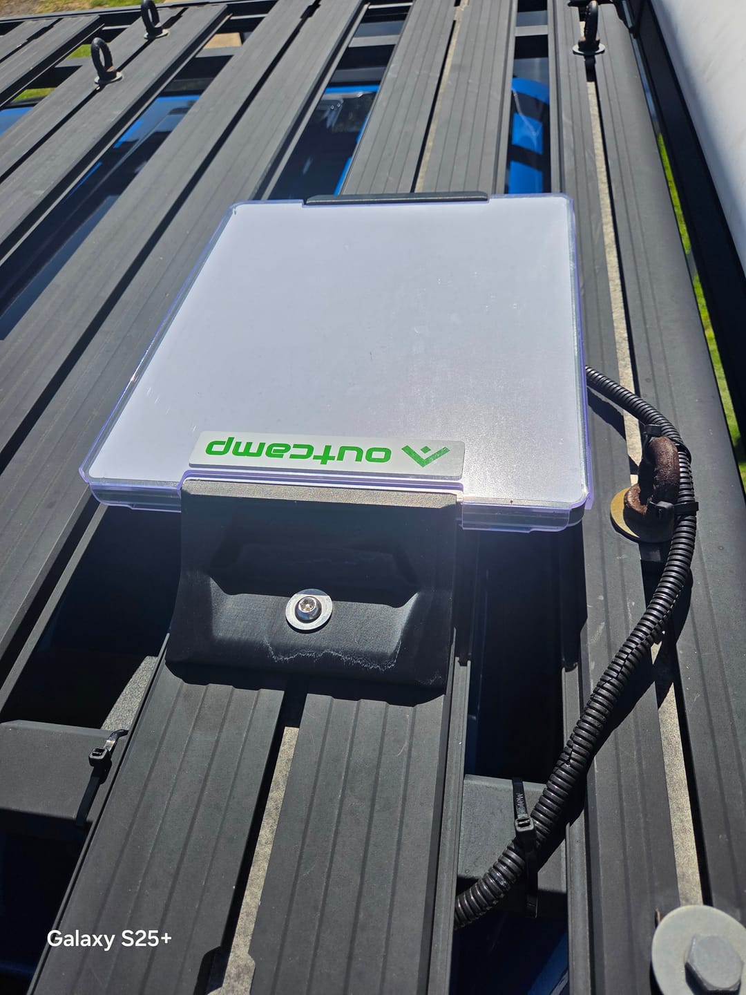 Customer photo review of Starlink Mini Roof Rack Mount