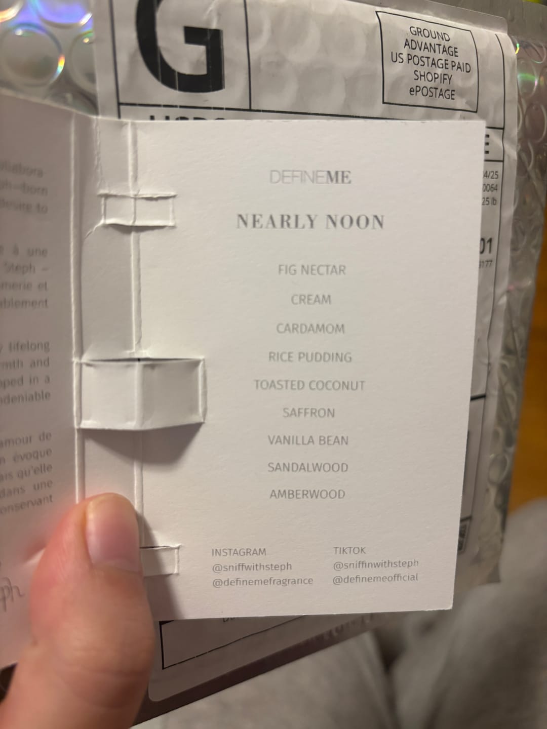 Customer photo review of Nearly Noon Eau de Parfum