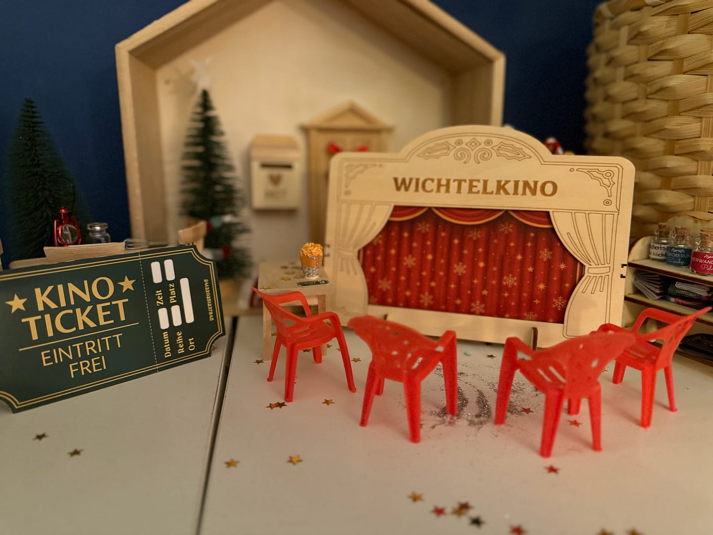 Customer photo review of Wichtelkino – Filmabend-Set für kleine Zipfelmützen