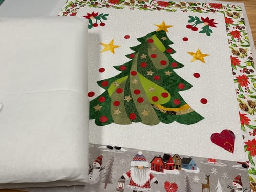 Customer photo review of Iron-On Fusible Fleece (Wadding) 90cm Wide- White