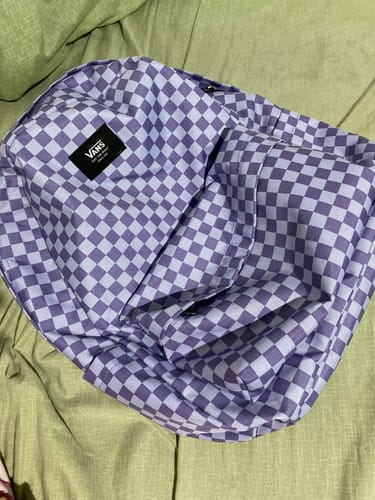 Customer photo review of Mochila Vans Old Skool Check Backpack Violeta