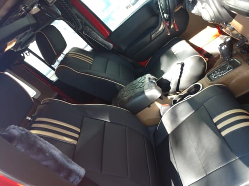 Customer photo review of Premium Custom-Fit Seat Covers