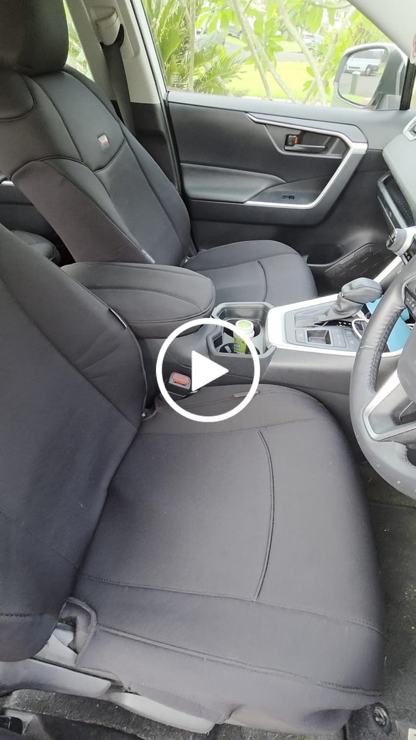 Customer video review of Sharkskin PLUS Seat Covers for Toyota RAV4 Hybrid (Jan/2019 - On)