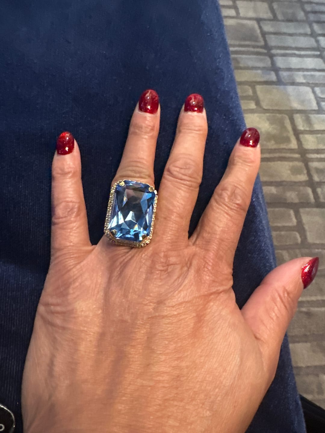 Customer photo review of Stardust Crystal Ring