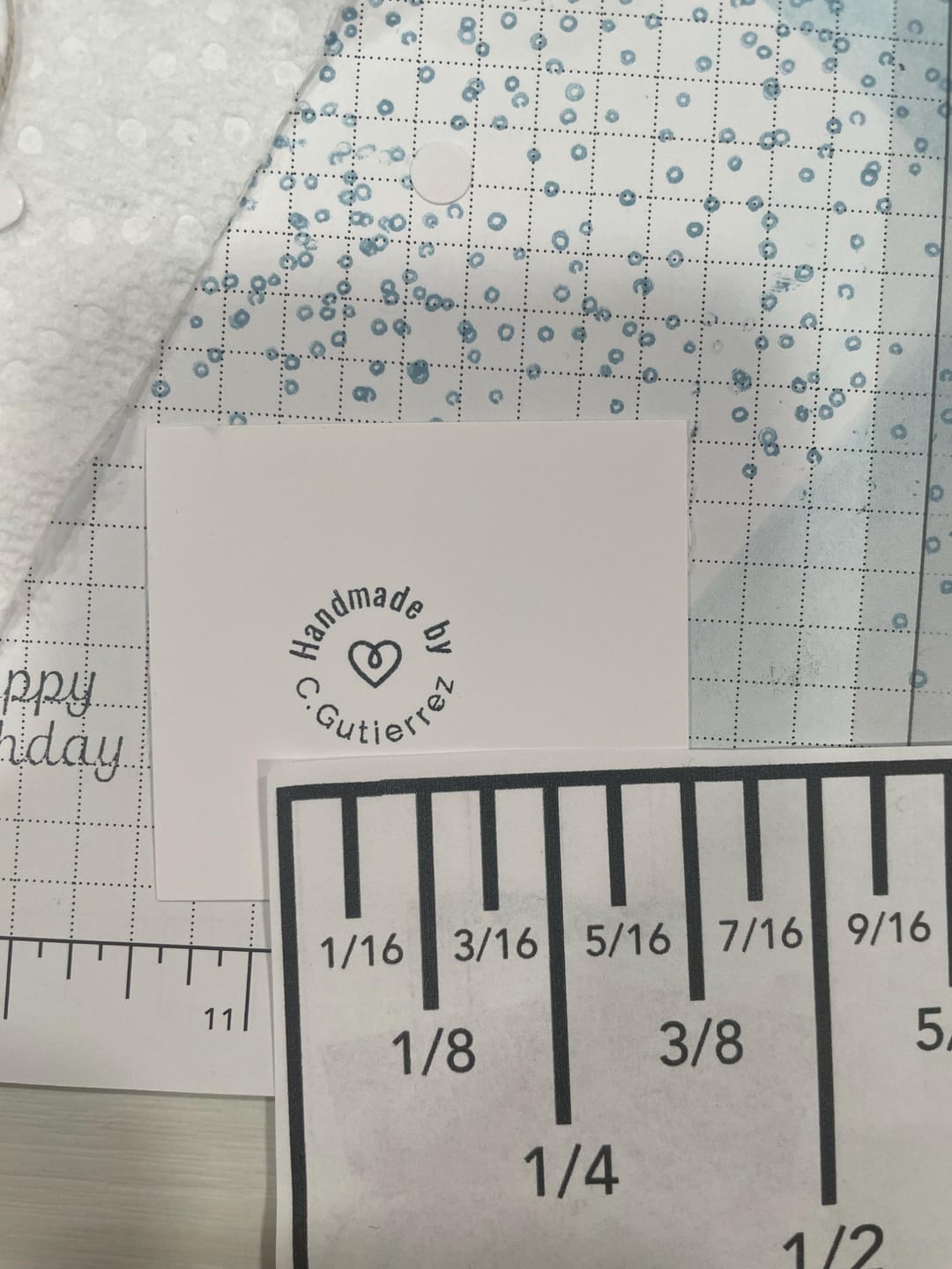 Customer photo review of Small Wood Stamp﹘US