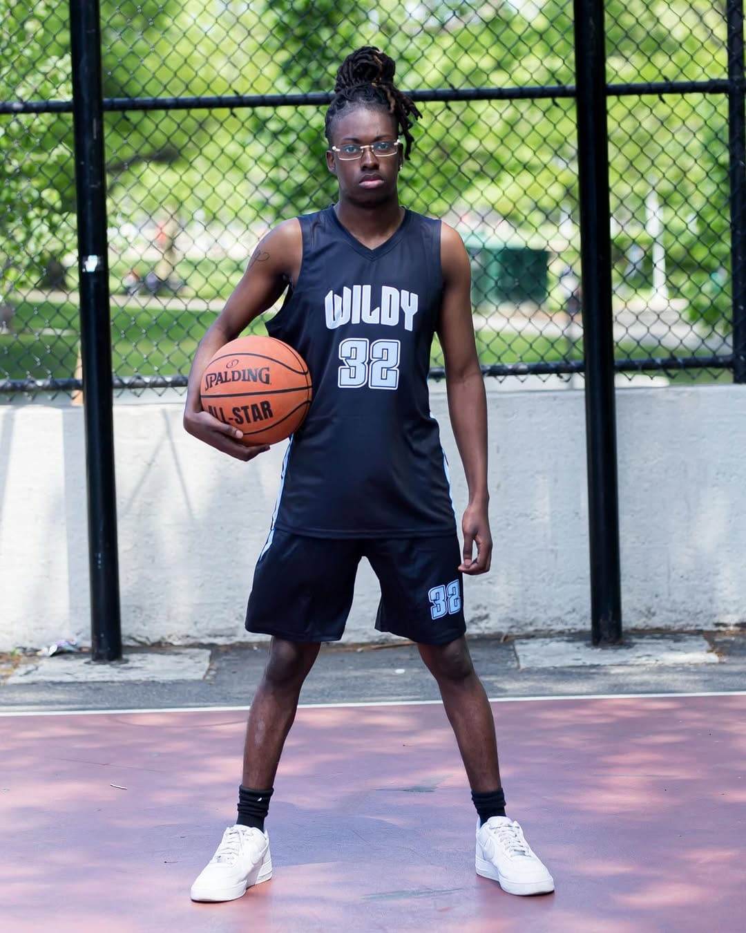 Customer photo review of Custom Royal White Double Side Sets Design Sportswear Basketball Jersey