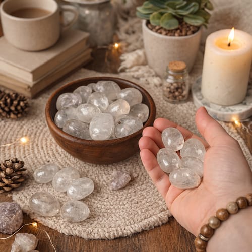Customer photo review of Shuddh Shakti – Clear Quartz Stones