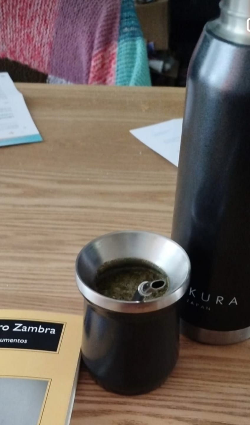 Customer photo review of Mate Sakura Negro Con Bombilla Y Limpiador 236 Ml