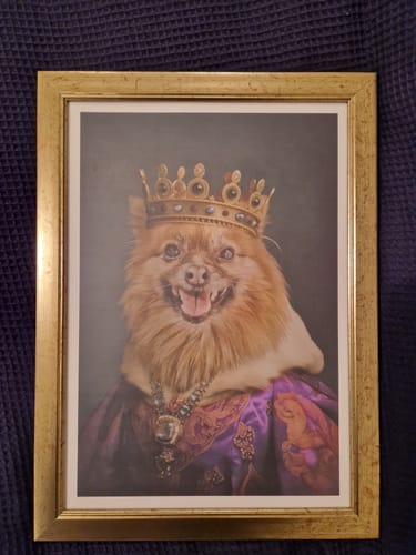 Customer photo review of Royal Highness - Custom Pet Portrait