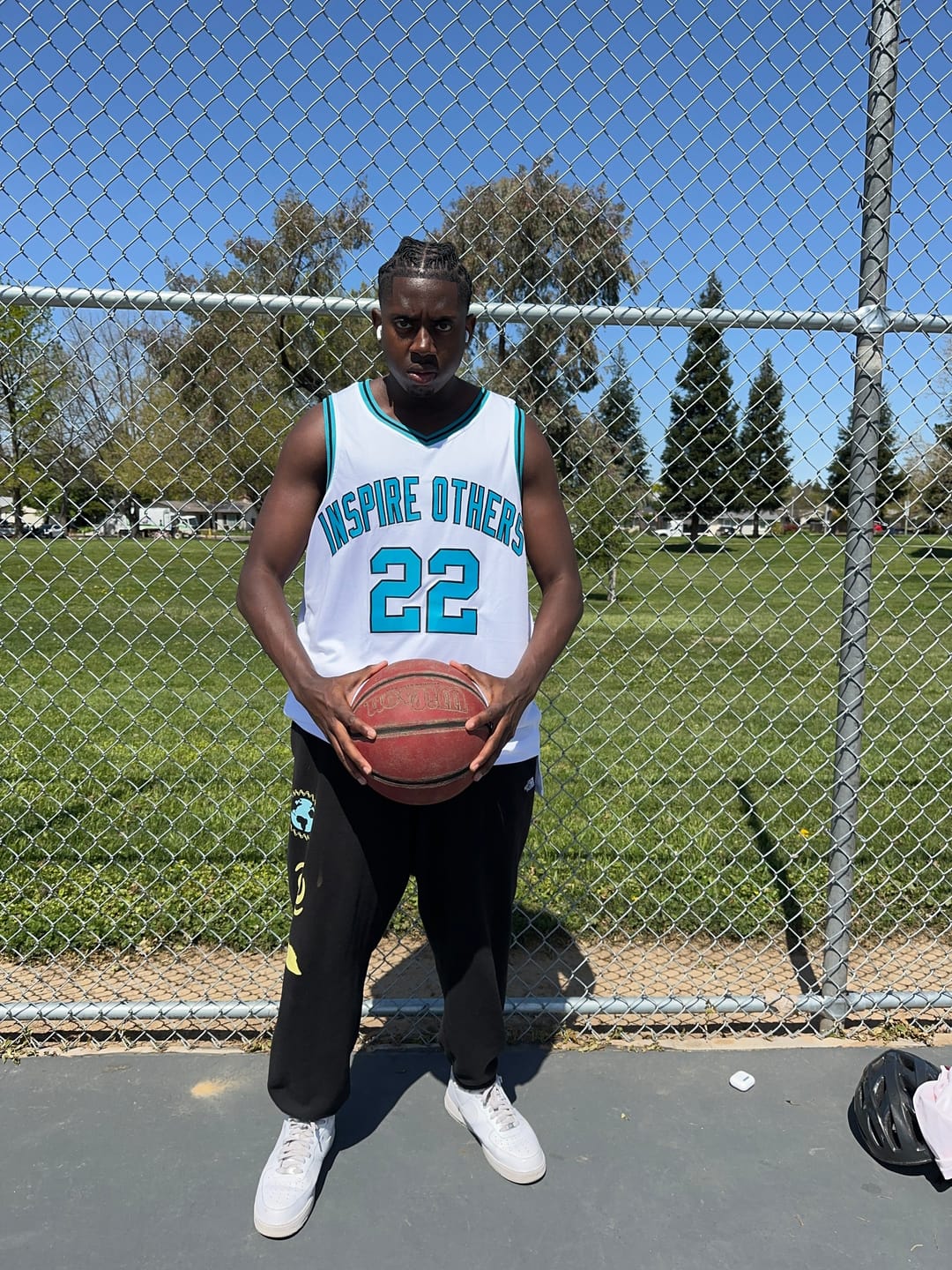 Customer photo review of Custom Royal White Double Side Sets Design Sportswear Basketball Jersey