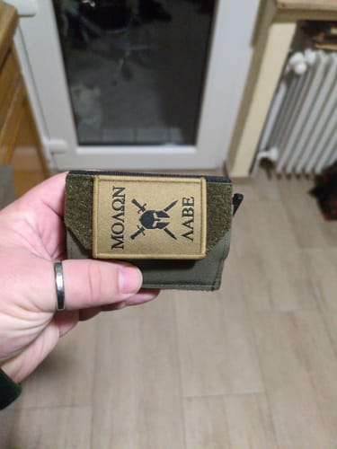 Customer photo review of Web-Patch - Molon labe - 6 x 4,5cm