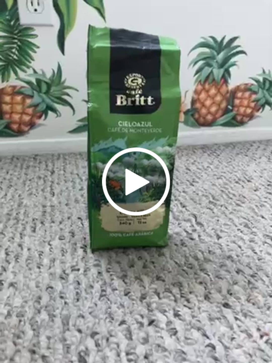Customer video review of COSTA RICAN CIELOAZUL COFFEE FROM MONTEVERDE