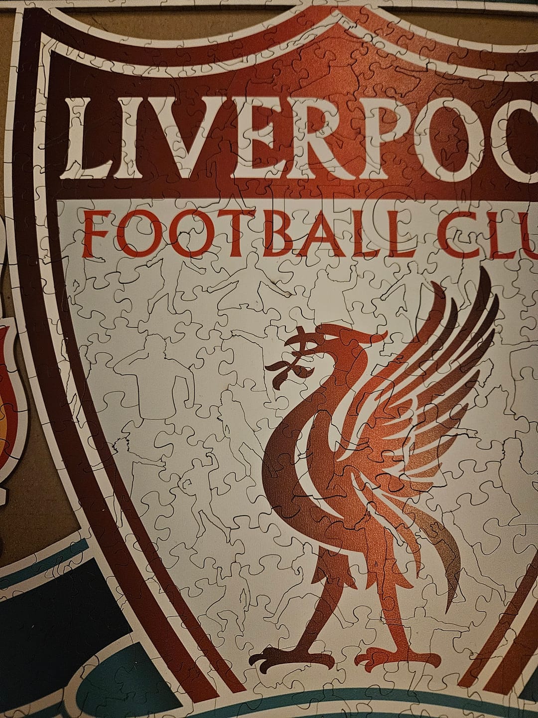 Customer photo review of Liverpool FC® Logo - Wooden Puzzle