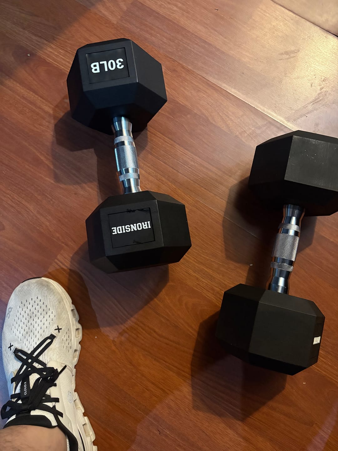 Customer photo review of Mancuerna Hexagonal (5 a 100 lb) IRONSIDE