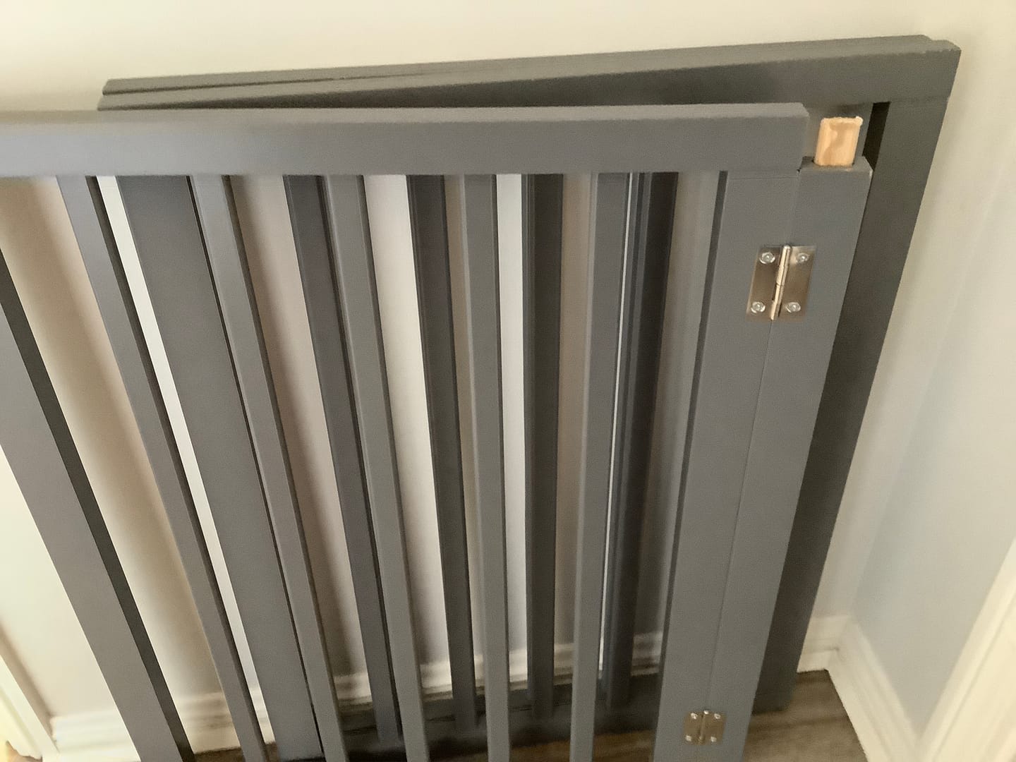Customer photo review of Wooden Pet Gate