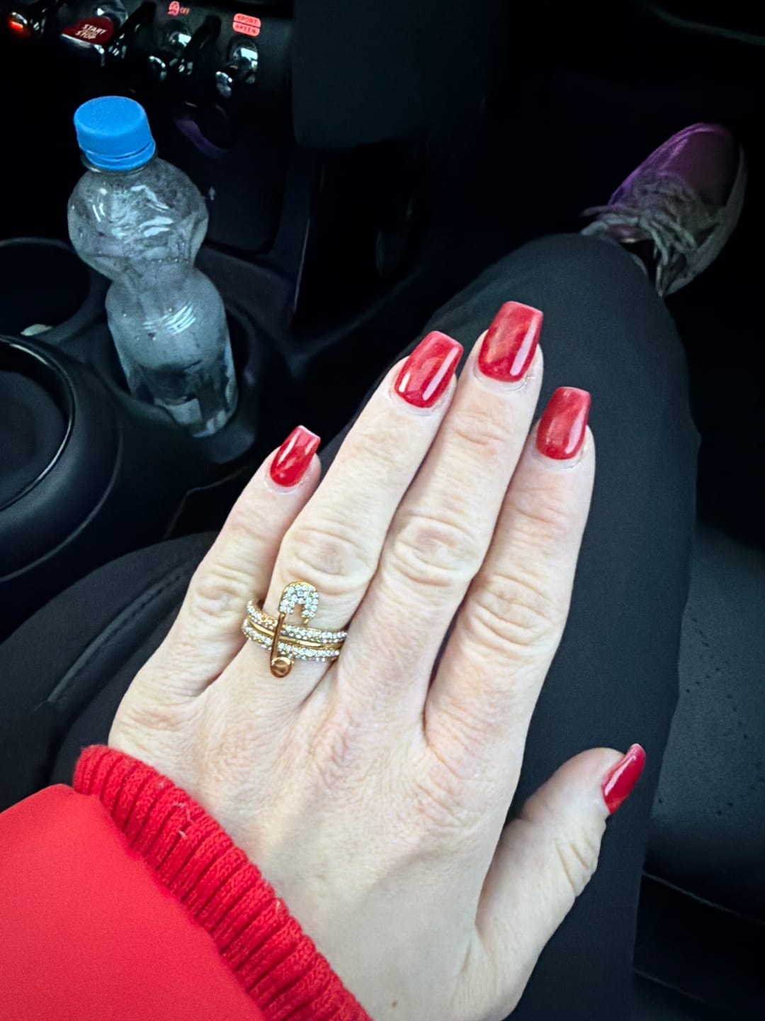 Customer photo review of Pave Flow Safety Ring 14K Vergoldung