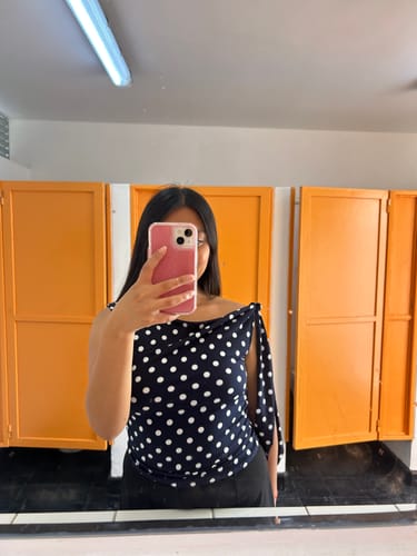 Customer photo review of TOP EMMA LUNARES AZUL