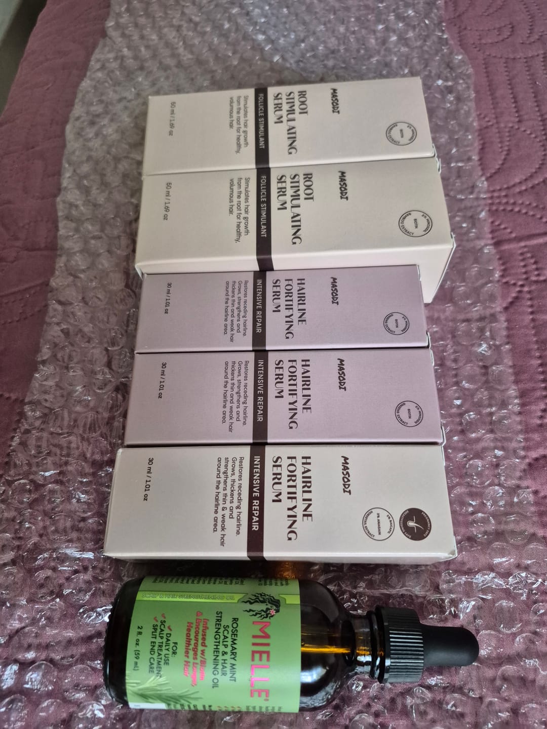 Customer photo review of New Formula: Hairline Fortifying Serum 30ml