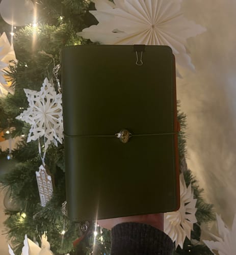 Customer photo review of Refillable Folio - OLIVE GREEN