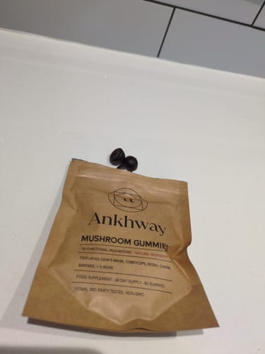 Customer photo review of Mushroom Gummies