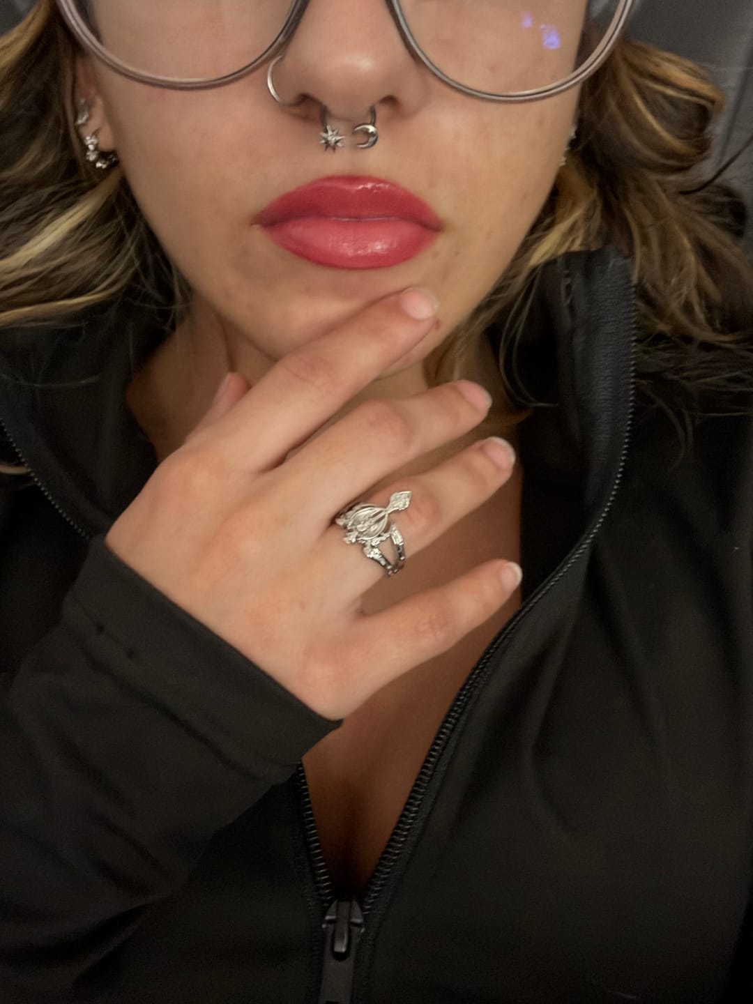 Customer photo review of SUNNY & LUNA REAL SEPTUM