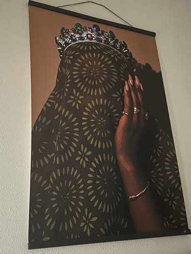 Customer photo review of 24" Magnetic Poster Hanger Frame