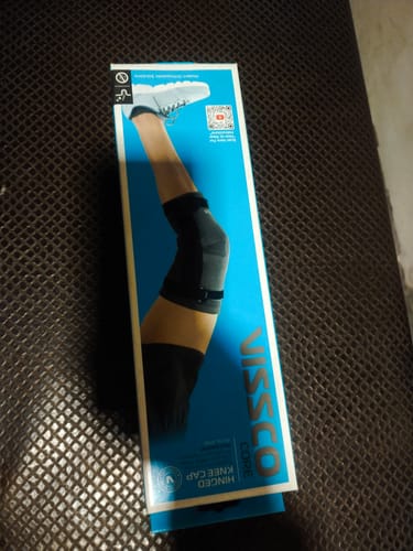 Customer photo review of Hinged Knee Cap | Supports the Knee joint with mediolateral hinges | Color - Grey (Single Piece)