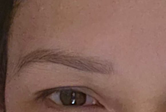 Customer photo review of Eyebrow Growth Serum