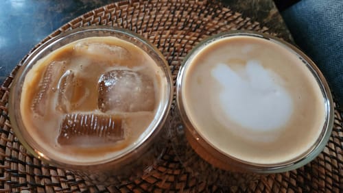 Customer photo review of FLUR Latte XL Glasses
