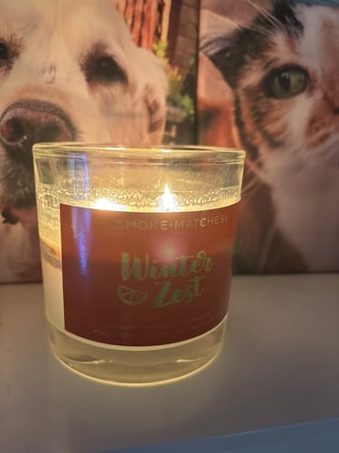 Customer photo review of Winter Zest - 400g Candle