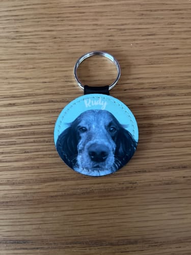 Customer photo review of Pet portrait - Personalised Keychain