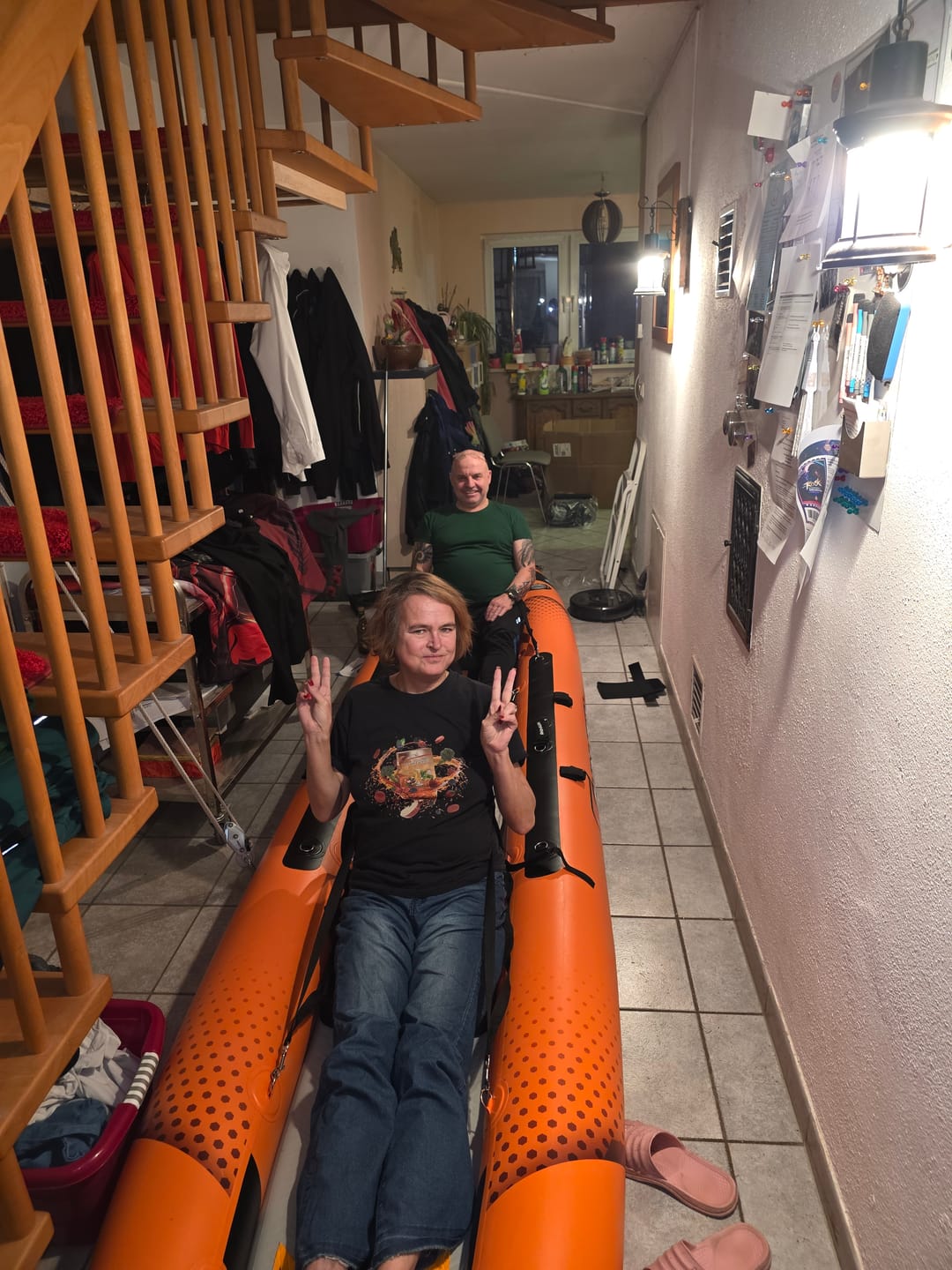 Customer photo review of SKINHAWK EXCLUSIV DREIER KAJAK Kaufen 480CM X 96CM ORANGE