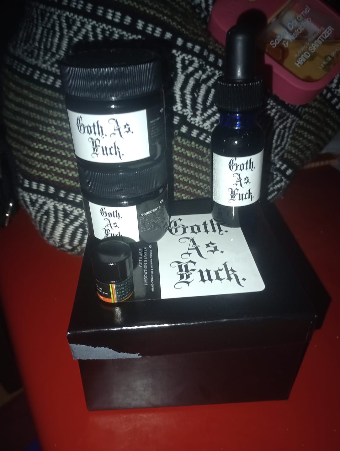 Customer photo review of Goth. As. Fuck.