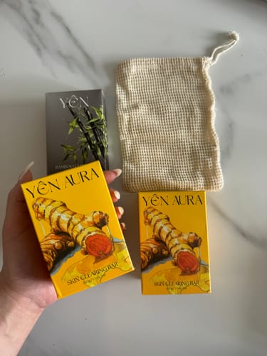 Customer photo review of Skin Clearing Honey & Turmeric Bar