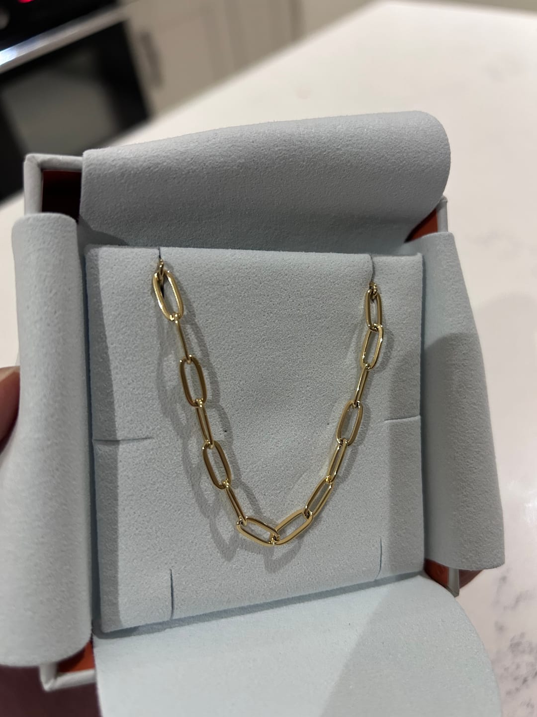 Customer photo review of Paperclip Bracelet