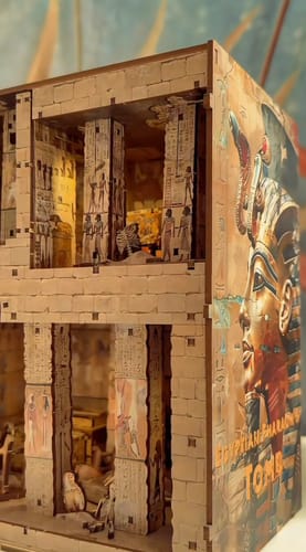Customer photo review of Egyptian Pharaoh's Tomb DIY Book Nook Kit