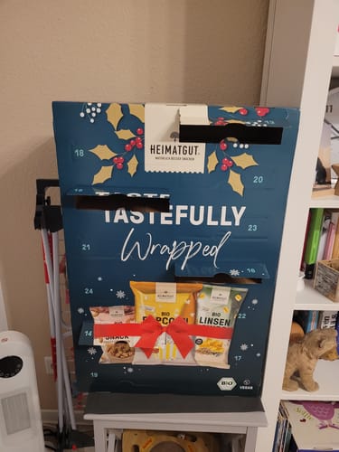 Kundenbewertung mit Foto zu Heimatgut Bio Snack Adventskalender