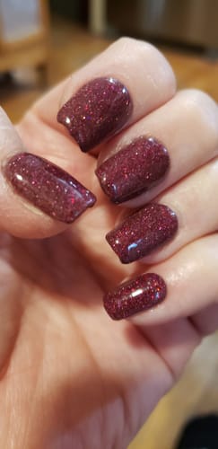 Customer photo review of Glass Shield UV Gel Top Coat