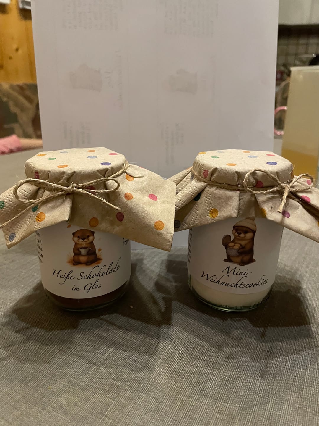 Customer photo review of Bandarole - Mini-Weihnachtscookies - Backmischung im Glas - Adventskalenderglas - Edition 2025 - DIY - Sofortdownload