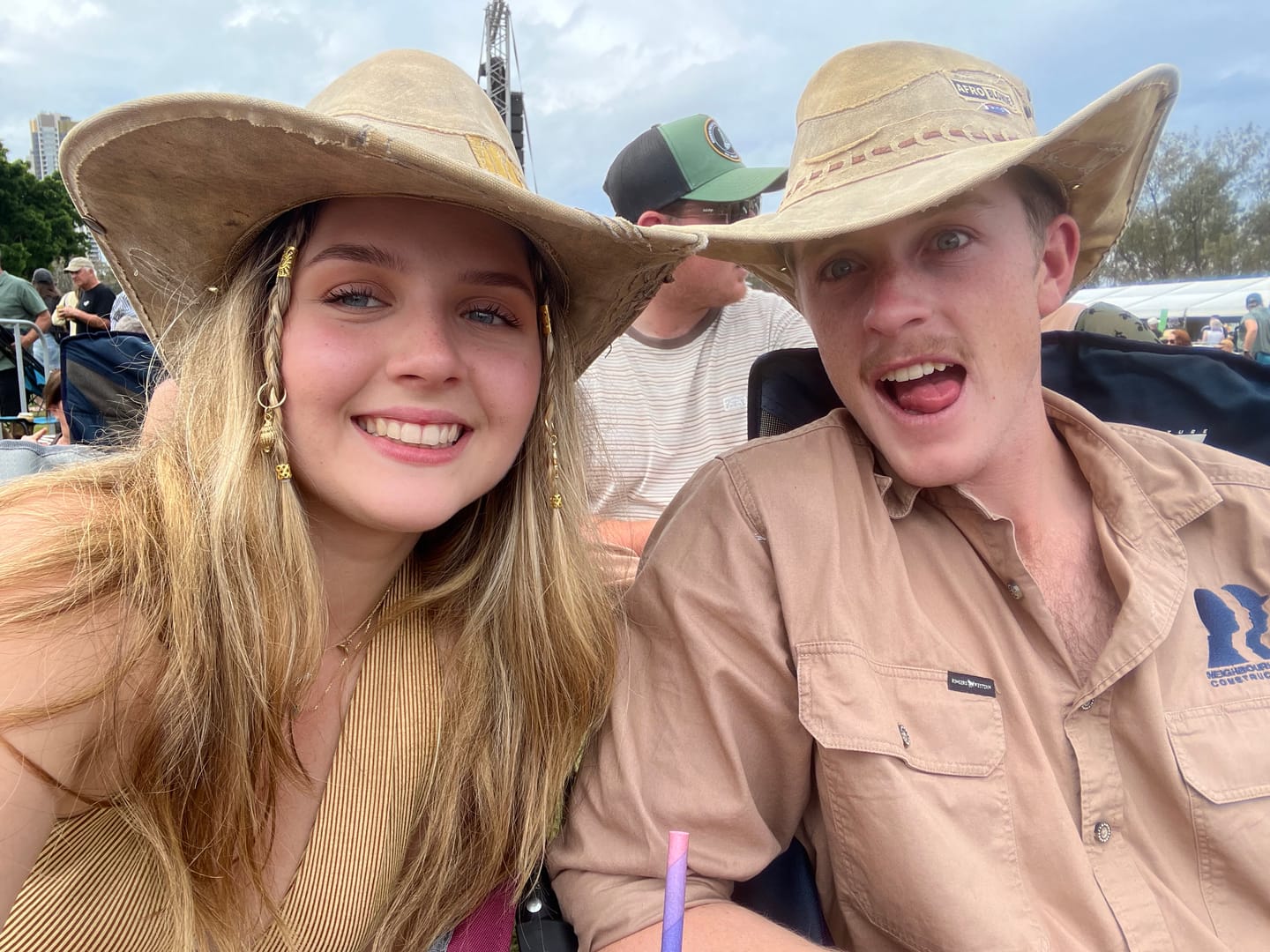 Customer photo review of Bucket Hat, Sand