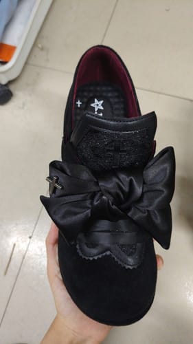 Customer photo review of Gothic Dark Lace High Heels