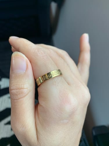 Customer photo review of "Gewiss, mit der Erschwernis, kommt die Erleichterung" Ring