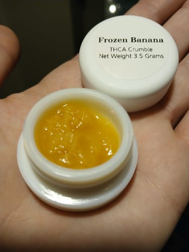 Customer photo review of Frozen Banana | THCA Crumble